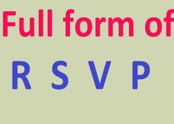 What is RSVP Full Form in English?