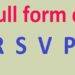 What is RSVP Full Form in English?